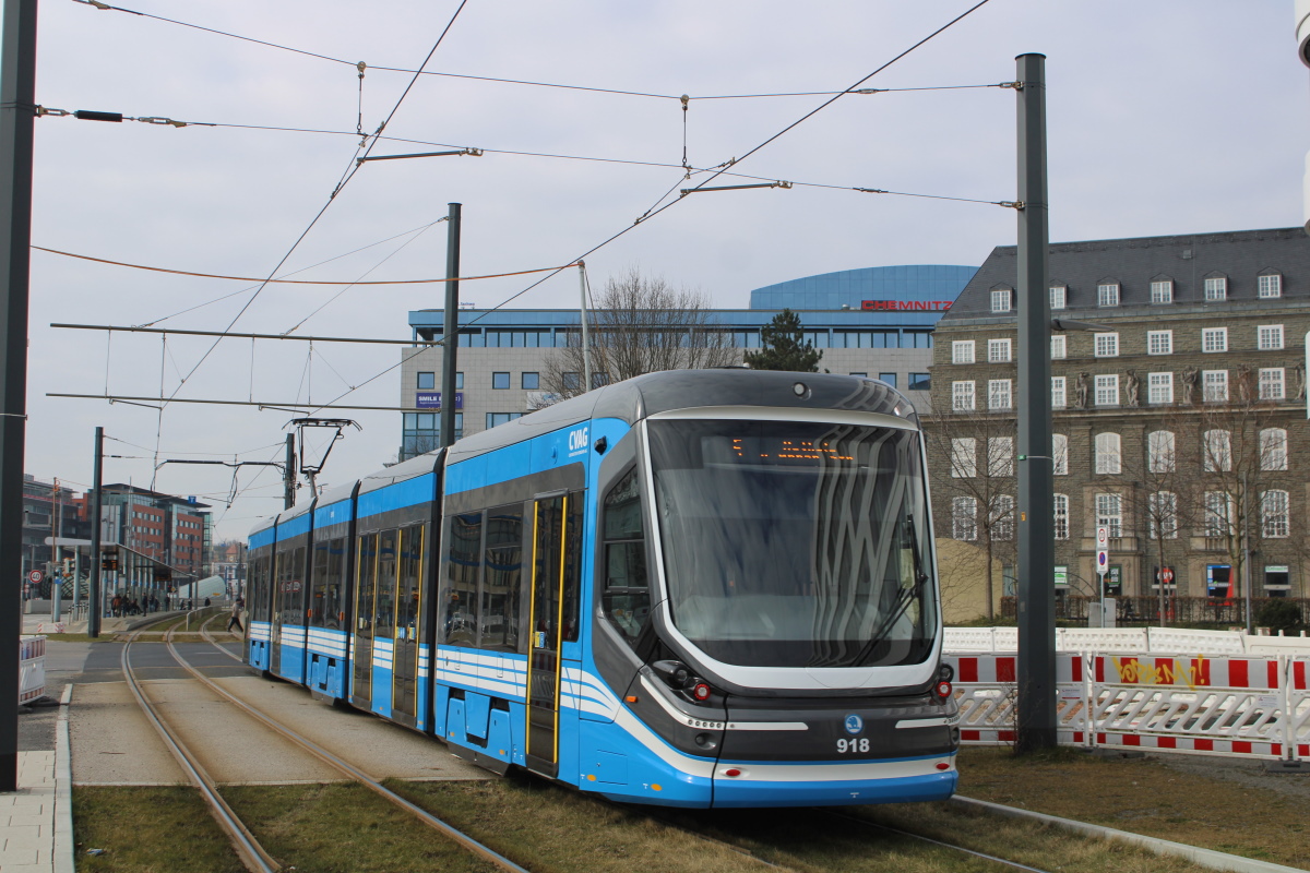 Хемниц, Škoda 35T ForCity Classic № 918