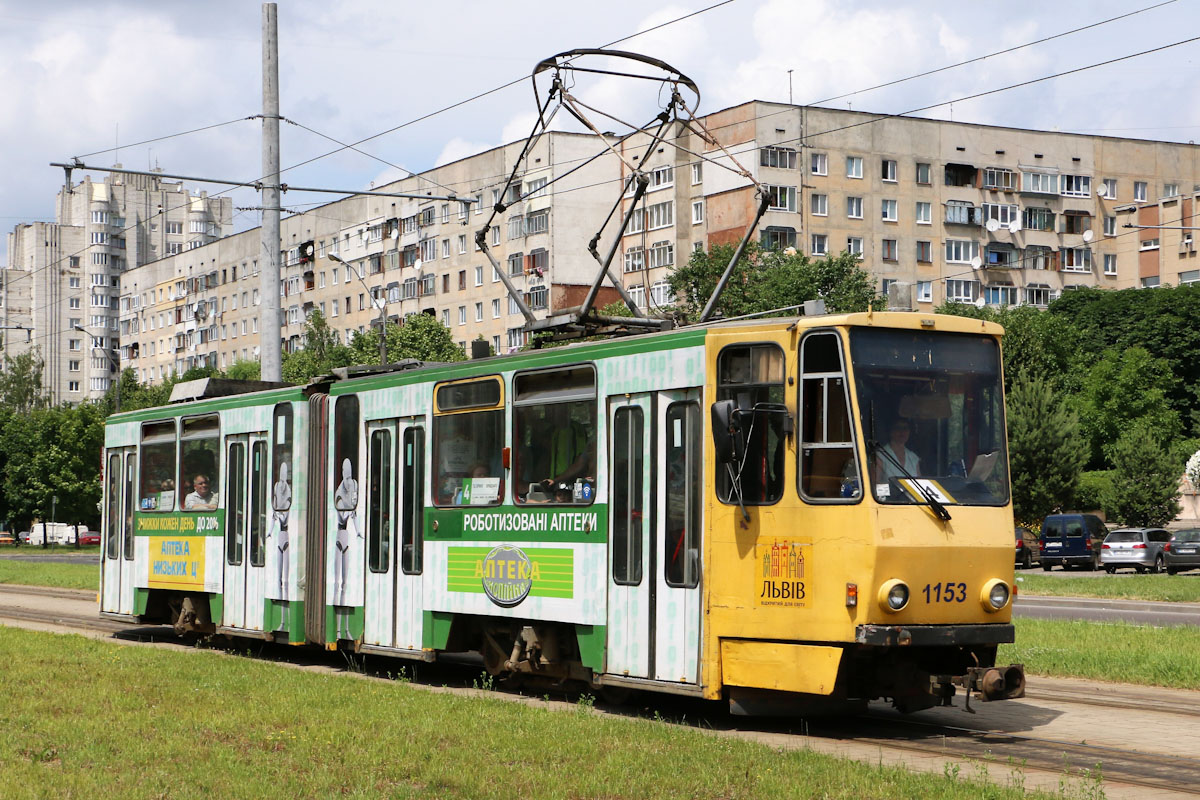 Львов, Tatra KT4D № 1153 Львов, Tatra KT4D № 1153