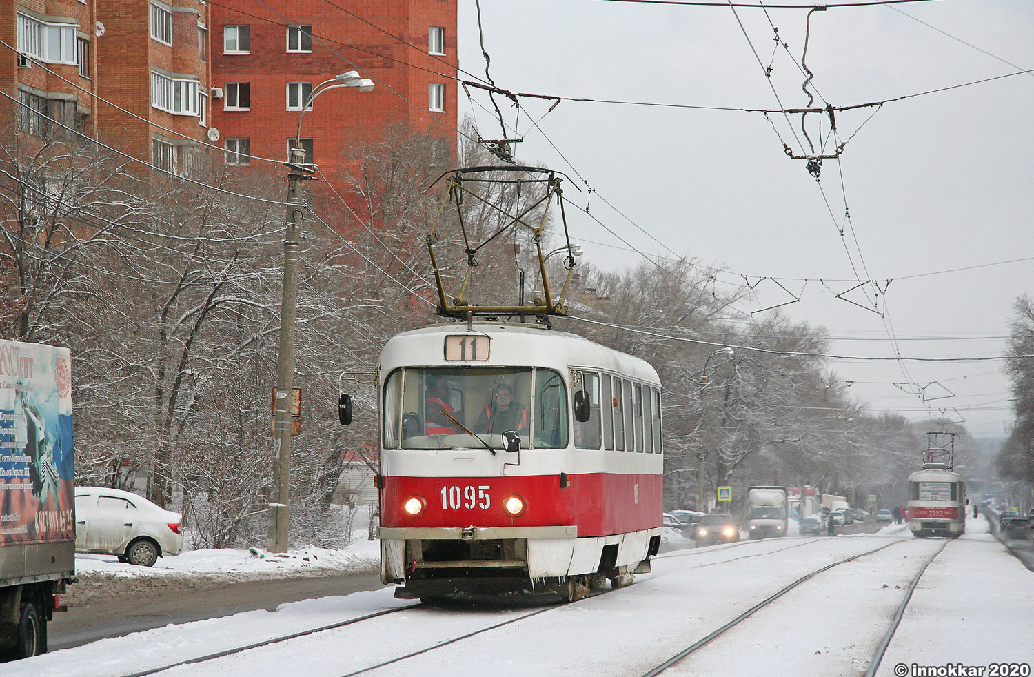 Самара, Tatra T3SU (двухдверная) № 1095