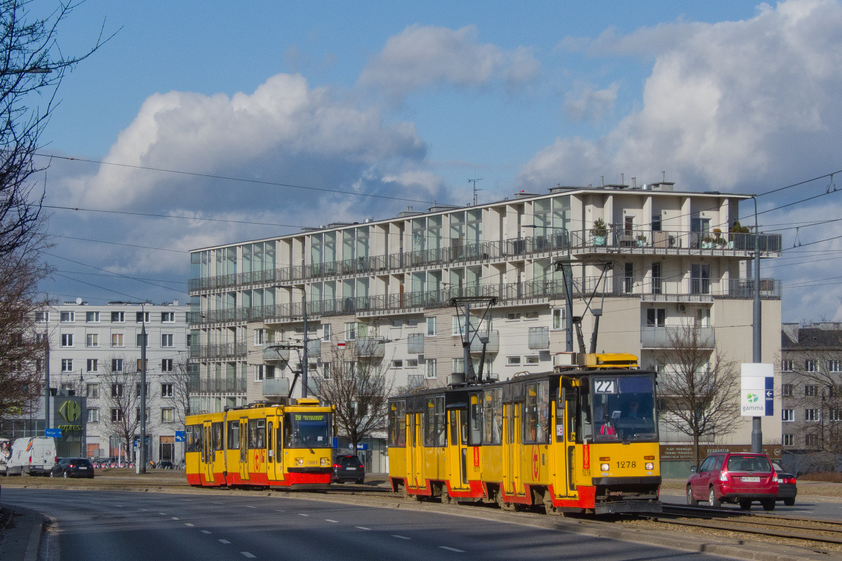 Warsaw, Konstal 112N № 3001; Warsaw, Konstal 105Na № 1278
