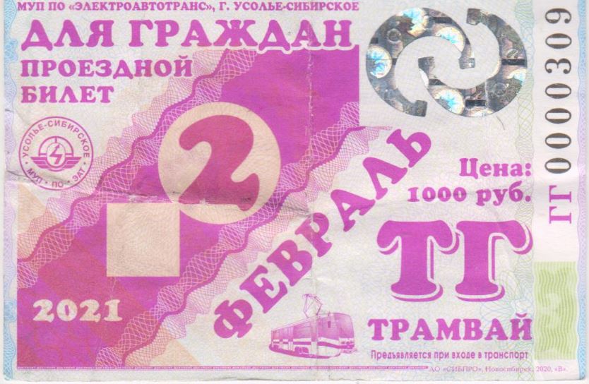 Усолье-Сибирское — Проездные документы