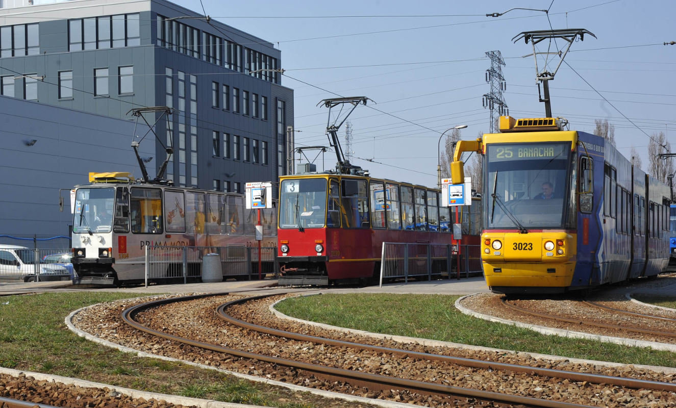 Варшава, Konstal 105Ne № 1394; Варшава, Konstal 105Na № 1290; Варшава, Konstal 116Na/1 № 3023