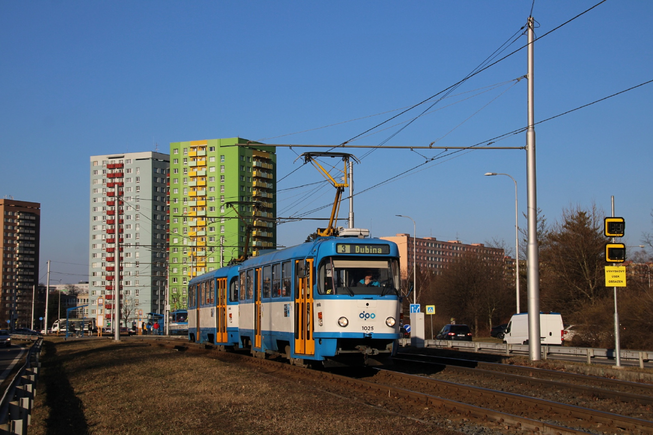 Острава, Tatra T3R.P № 1025