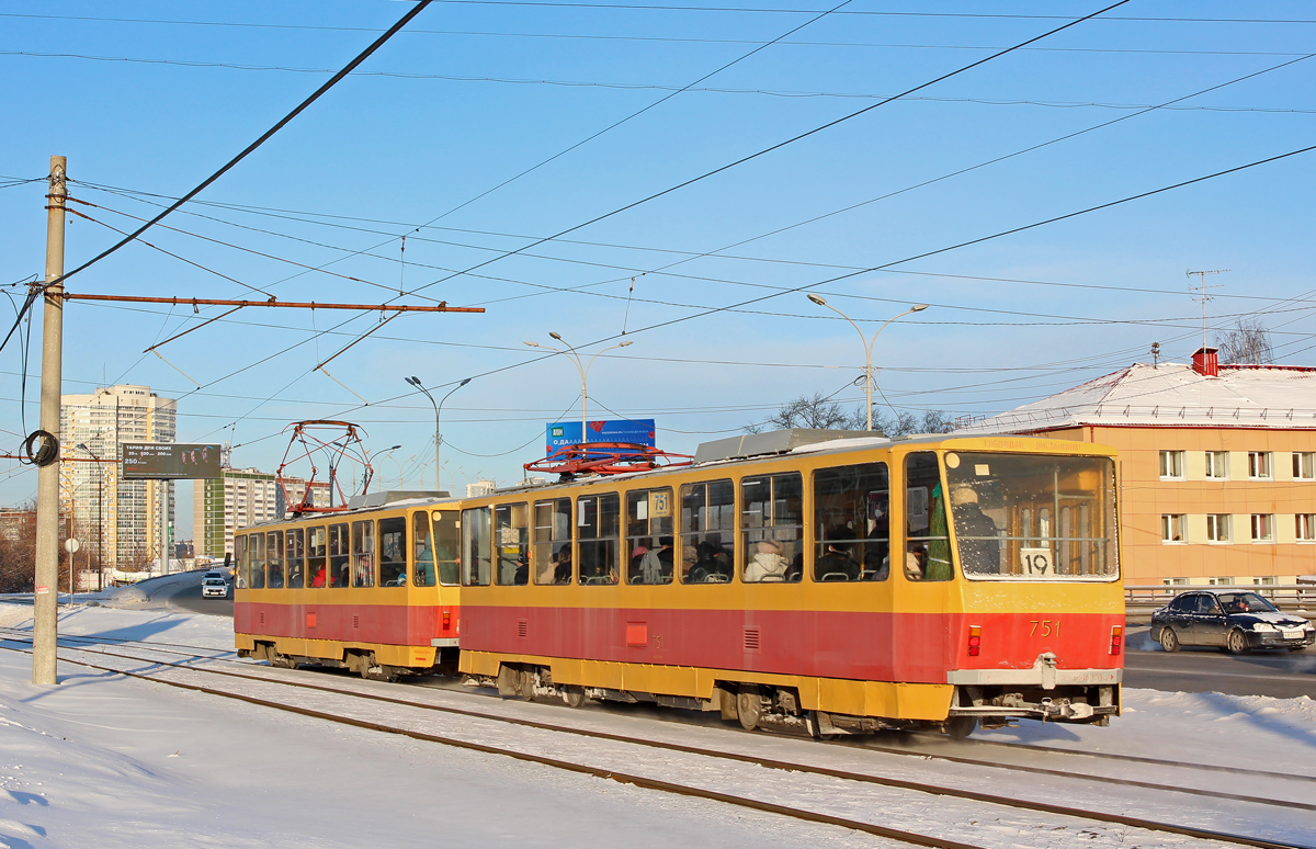 Екатеринбург, Tatra T6B5SU № 751