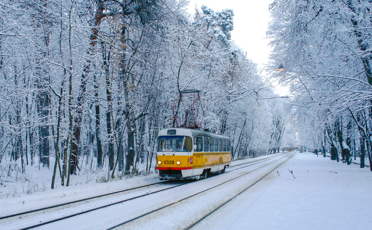 Москва, Tatra T3SU № 0328