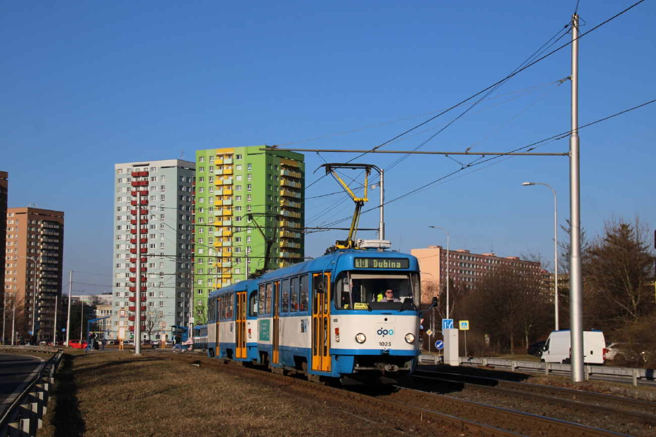 Острава, Tatra T3R.P № 1023