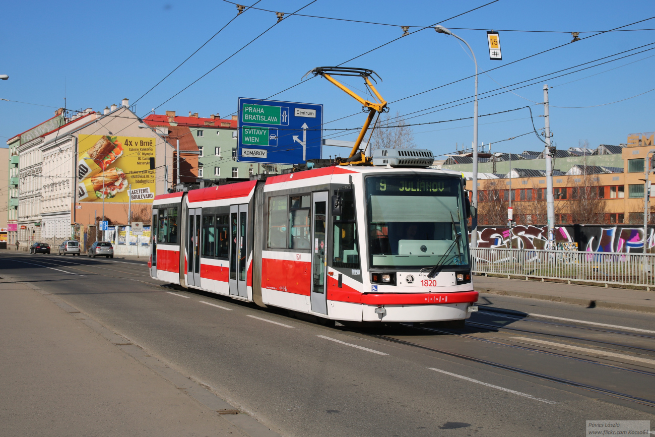 Брно, Škoda 03T7 Anitra № 1820