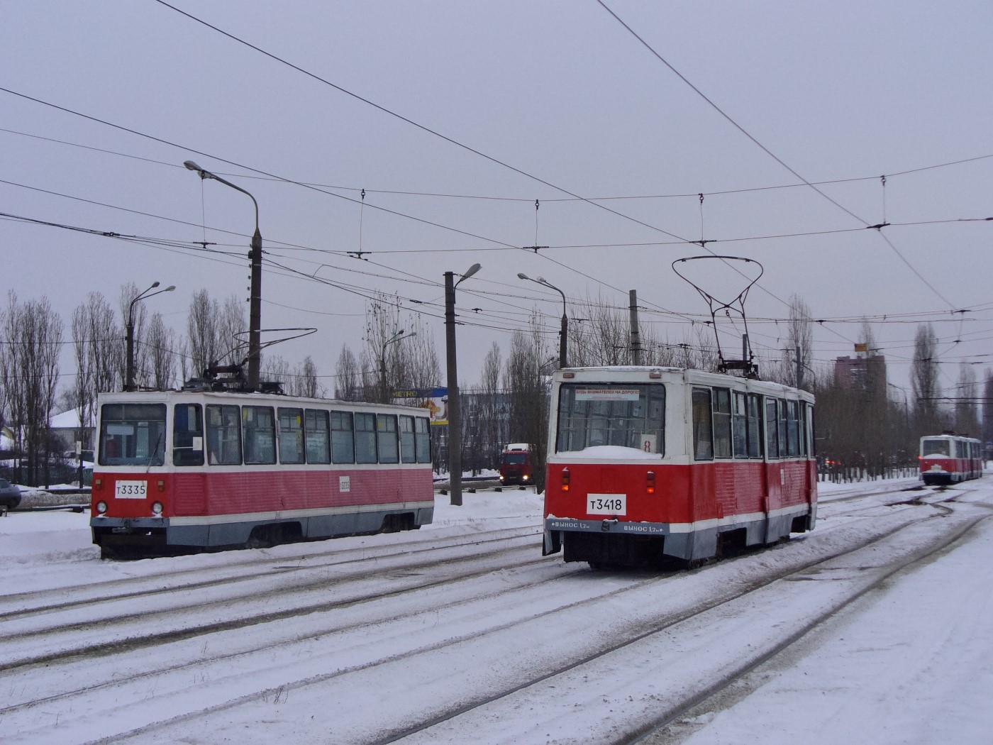Нижний Новгород, 71-605 (КТМ-5М3) № 3335; Нижний Новгород, 71-605 (КТМ-5М3) № 3418 Нижний Новгород, 71-605 (КТМ-5М3) № 3335; Нижний Новгород, 71-605 (КТМ-5М3) № 3418