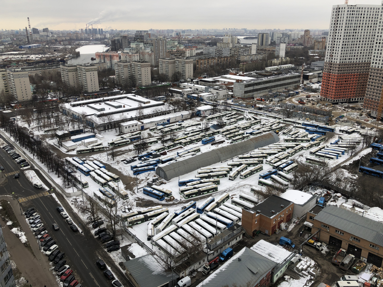 Moscow — Trolleybus depots: [7]; Moscow — Views from a height