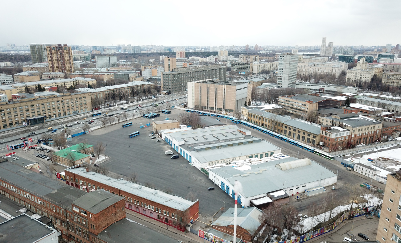 Moszkva — Trolleybus depots: [1]; Moszkva — Views from a height