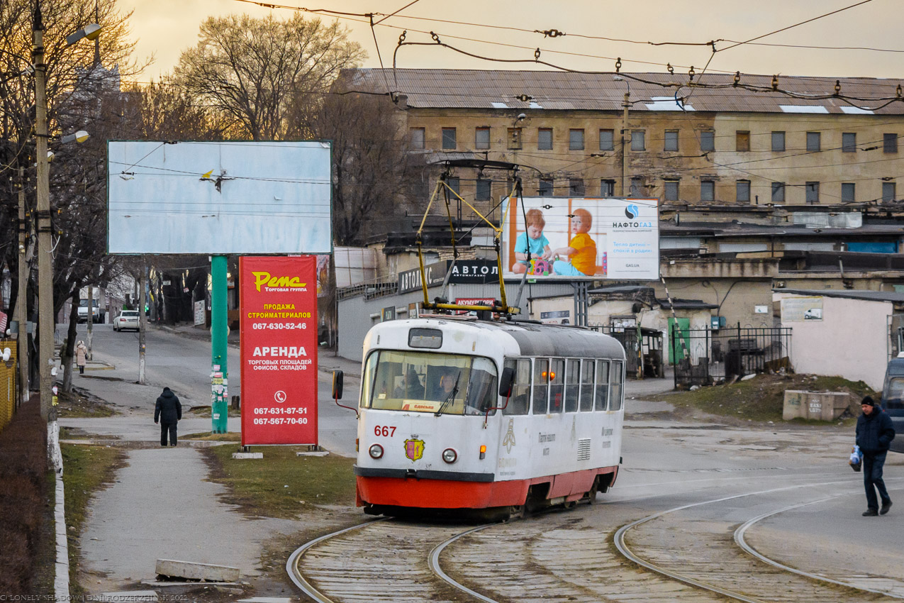 Каменское, Tatra T3SU № 667