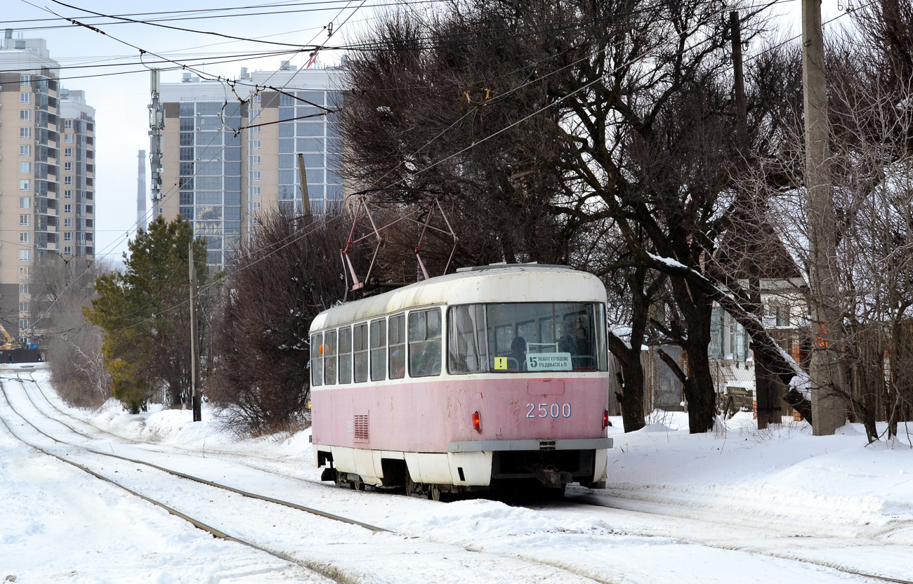 Волгоград, Tatra T3SU (двухдверная) № 2500
