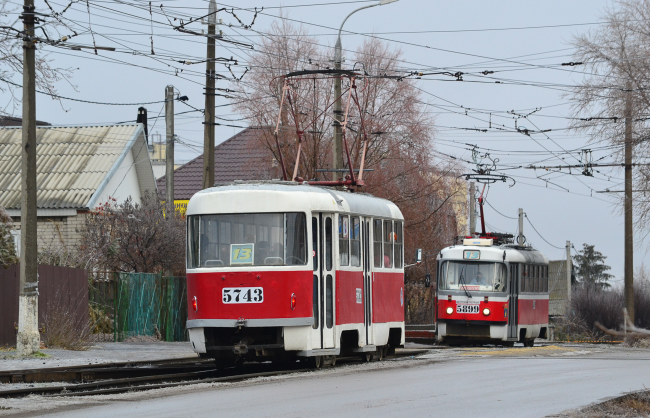 Волгоград, Tatra T3SU № 5743; Волгоград, МТТА-2 № 5899