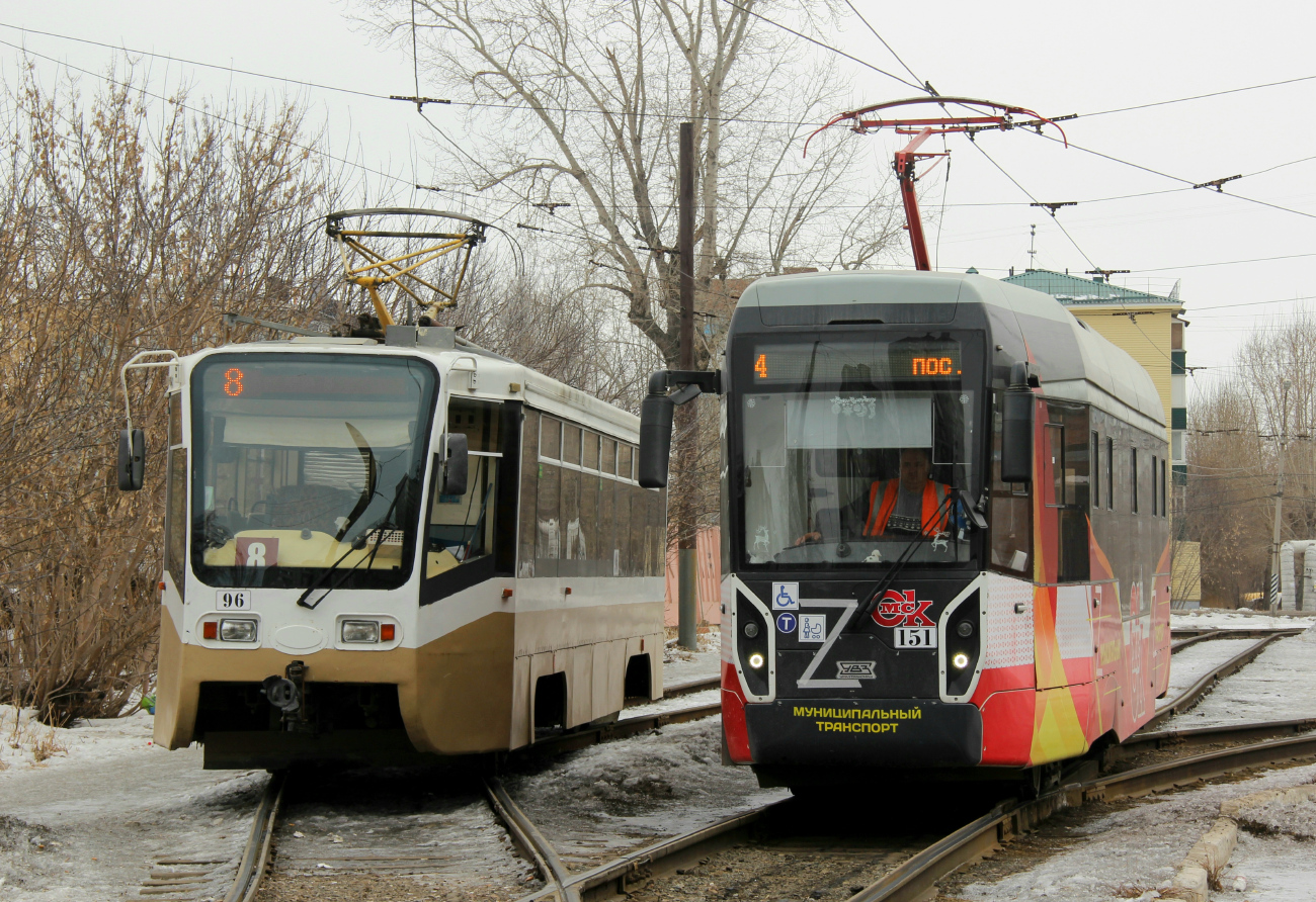 Омск, 71-619А № 96; Омск, 71-412 № 151