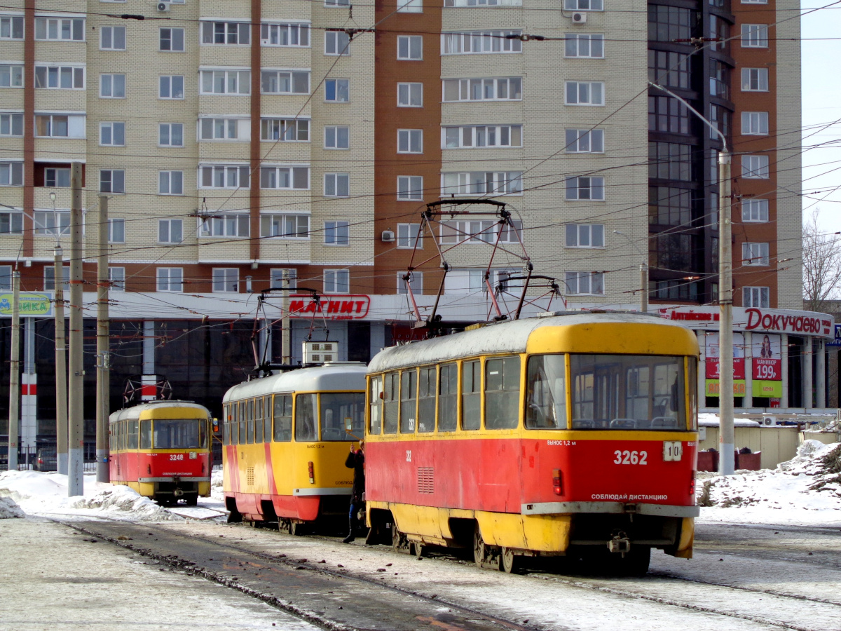 Барнаул, Tatra T3SU № 3248; Барнаул, Tatra T3SU КВР Барнаул № 3020; Барнаул, Tatra T3SU № 3262