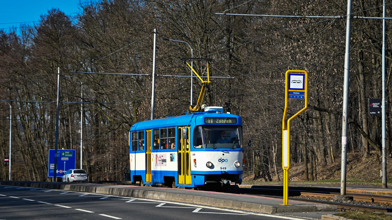 Острава, Tatra T3R.P № 949