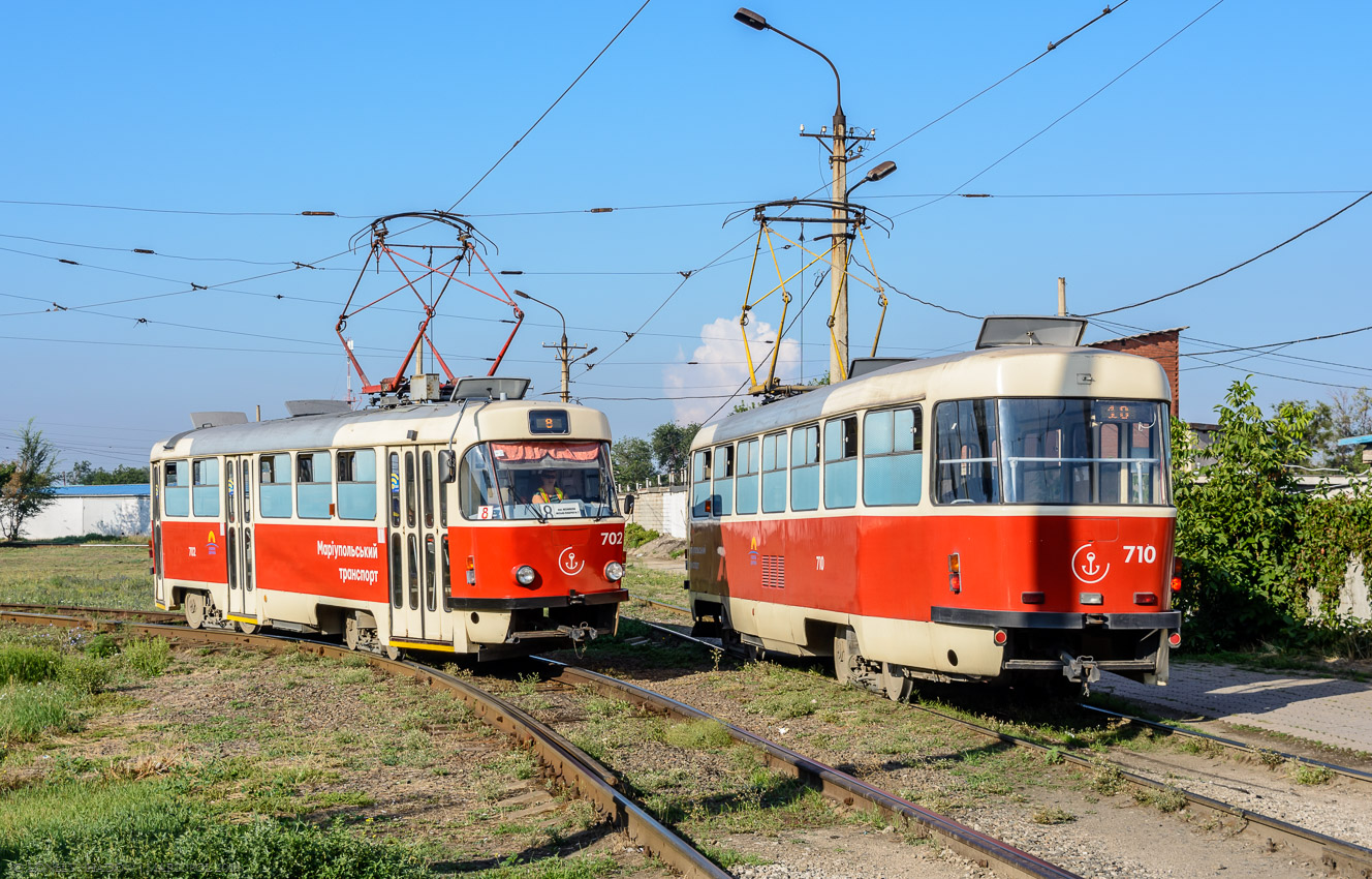 Мариуполь, Tatra T3SUCS № 702; Мариуполь, Tatra T3SUCS № 710