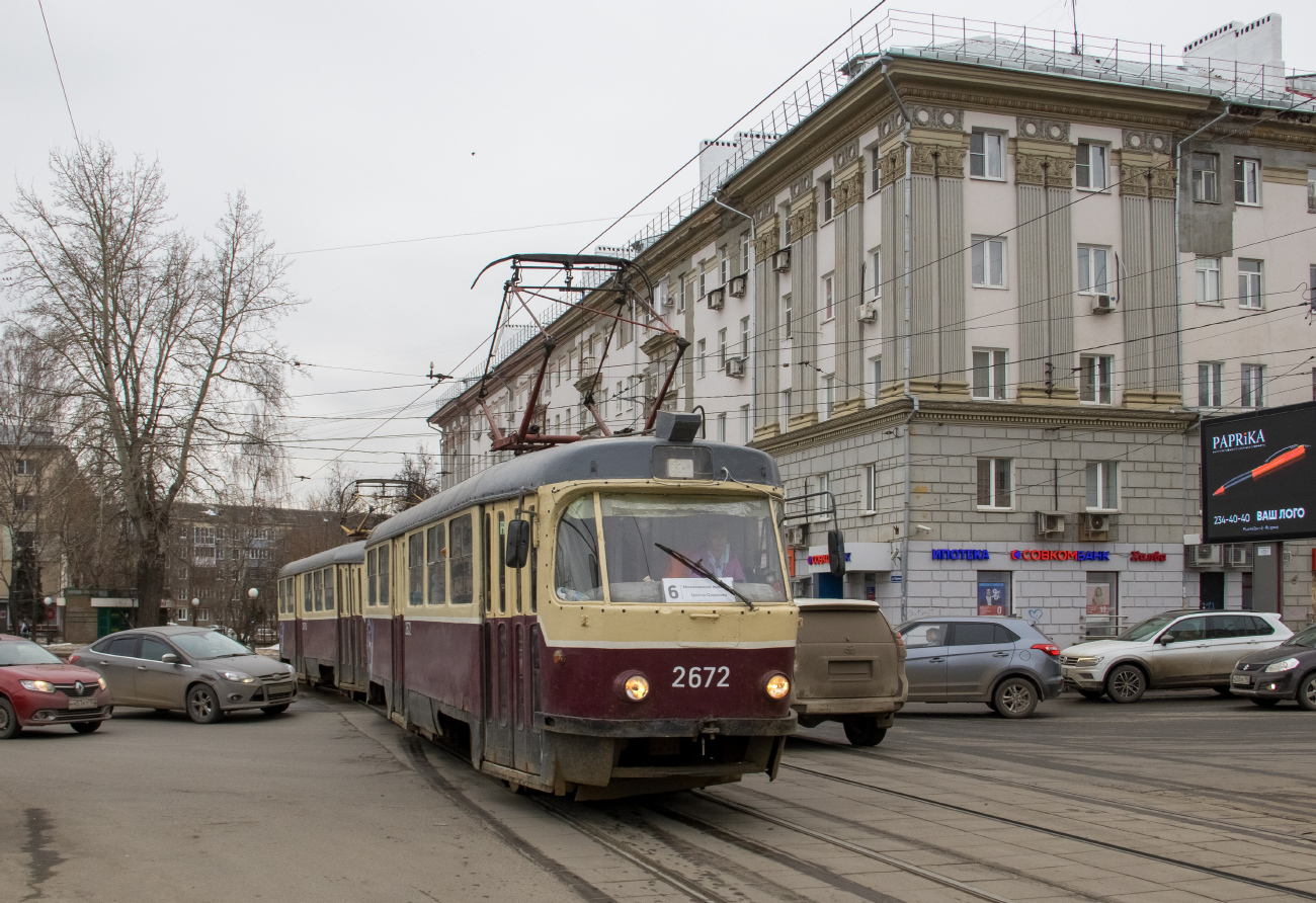 Nizhny Novgorod, Tatra T3SU # 2672