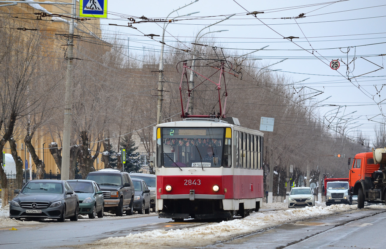 Волгоград, Tatra T6B5SU № 2843