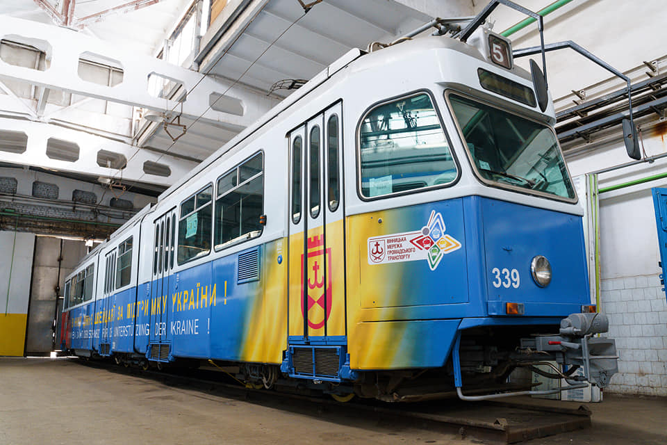 Винница, SWS/SIG/BBC Be 4/6 "Mirage" № 339; Винница — Транспорт в тематическом дизайне