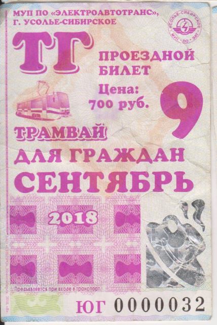 Усолье-Сибирское — Проездные документы