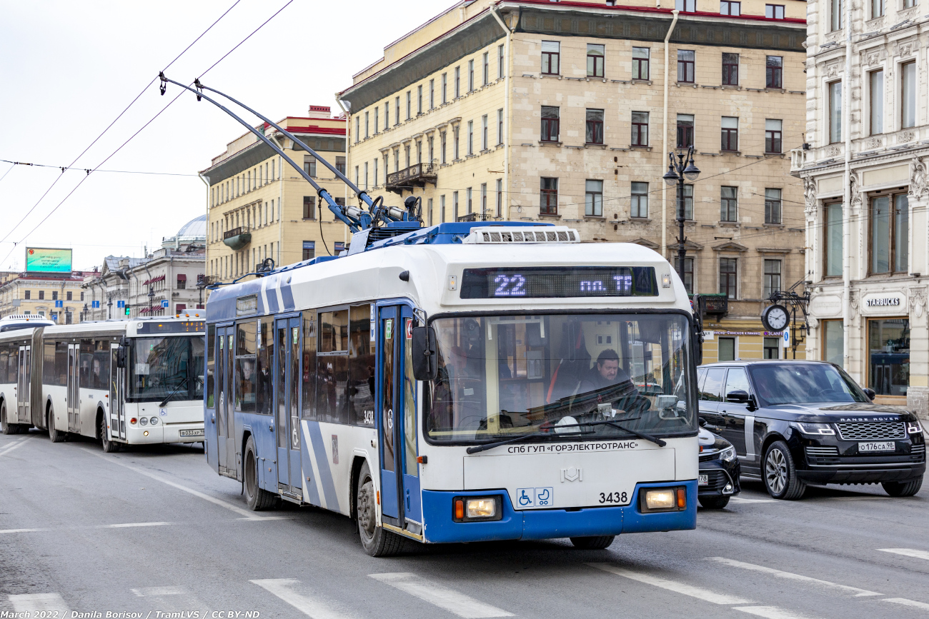 Санкт Петербург, БКМ 321 № 3438