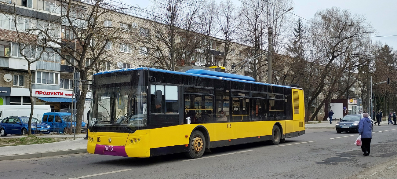 Львов, ЛАЗ E183D1 № 113