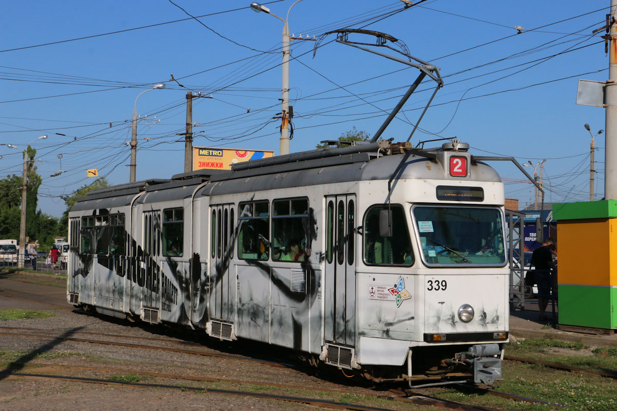 Винница, SWS/SIG/BBC Be 4/6 "Mirage" № 339; Винница — Транспорт в тематическом дизайне