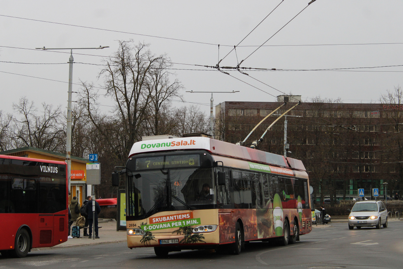 Вильнюс, Solaris Trollino II 15 AC № 2694