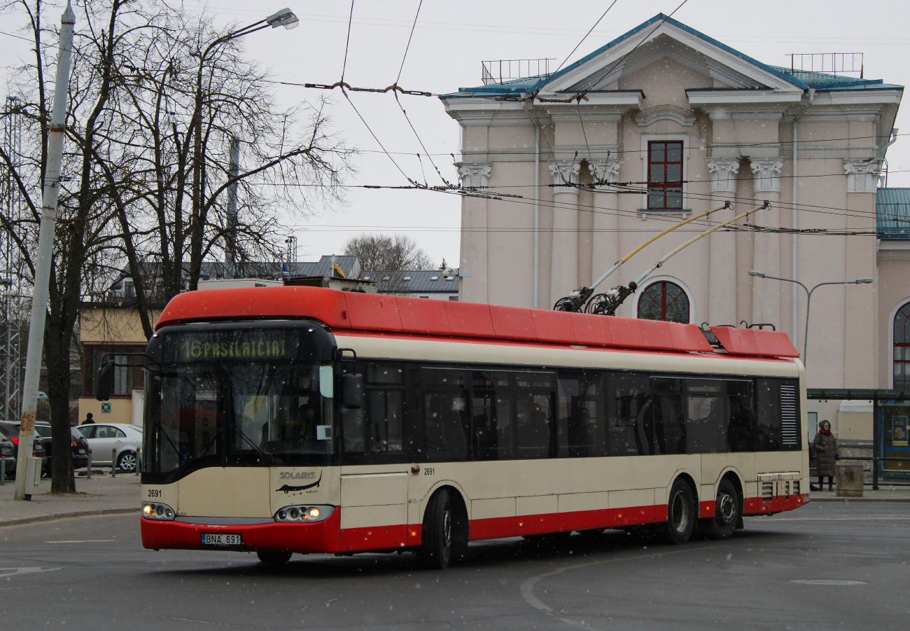 Вильнюс, Solaris Trollino II 15 AC № 2691