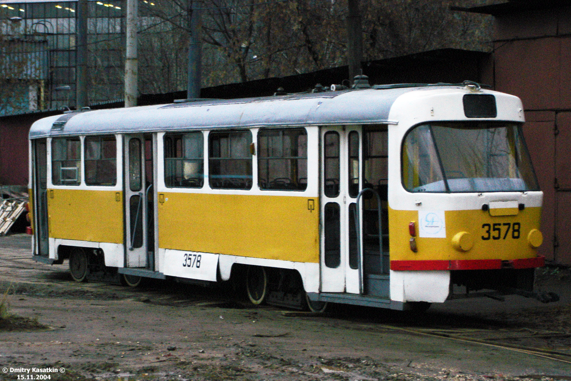 Москва, Tatra T3SU № 3578