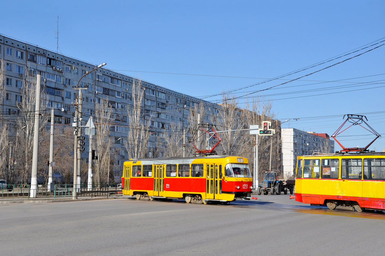Волжский, Tatra T3SU № 129
