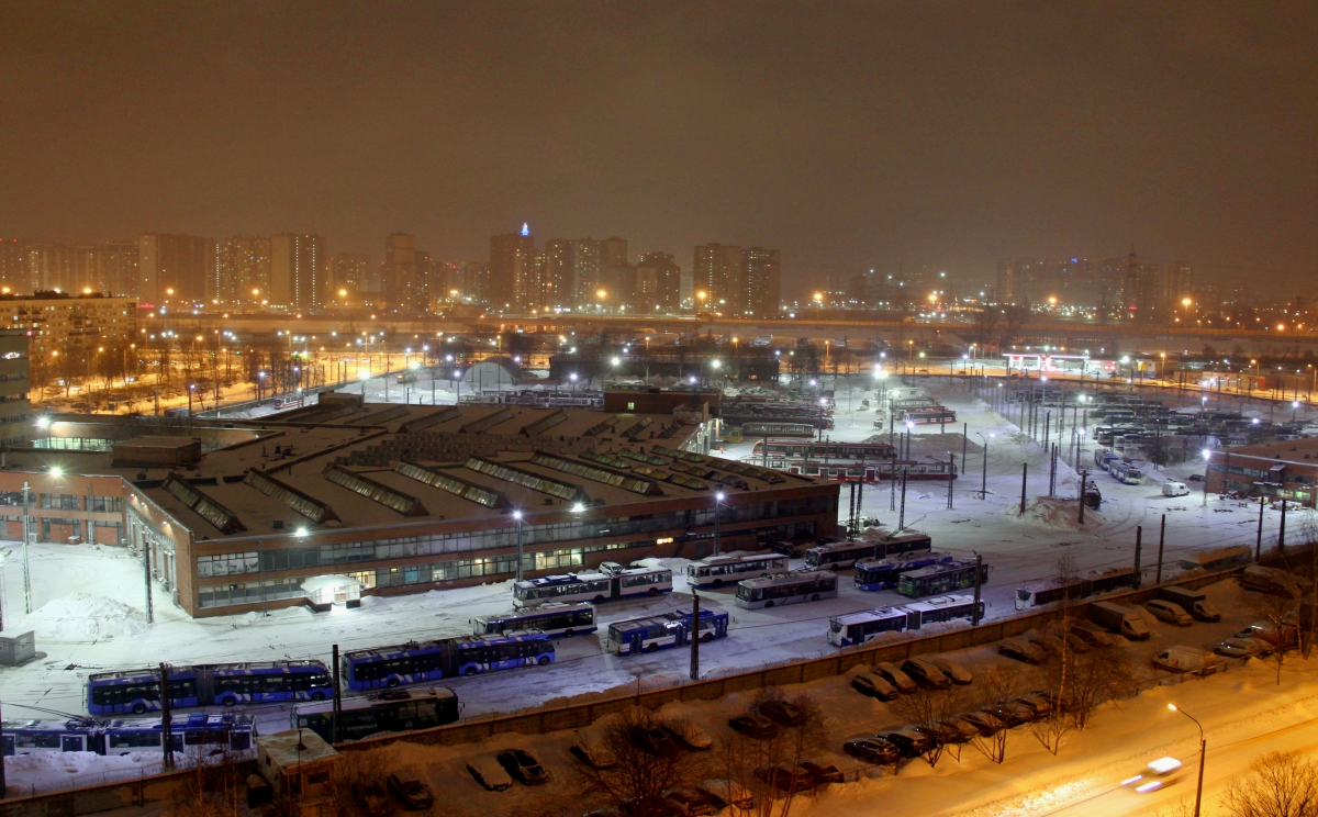 Sankt Petersburg — Joint tramway-trolleybus depot Sankt Petersburg — Joint tramway-trolleybus depot