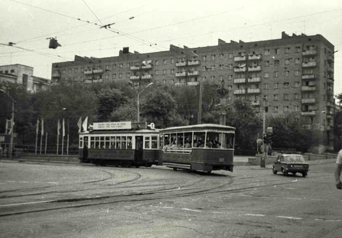Самара, ХК № 12; Самара, Двухосный прицепной самарских ВРМ № 112; Самара — Исторические фотографии — Трамвай и Троллейбус (1942-1991)