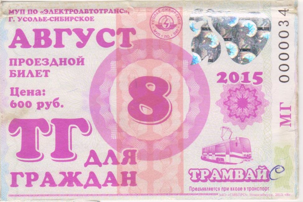 Усолье-Сибирское — Проездные документы