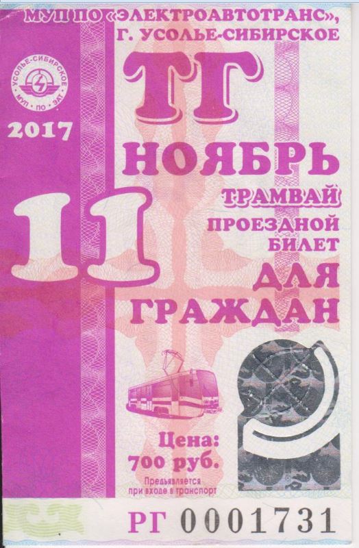 Усолье-Сибирское — Проездные документы