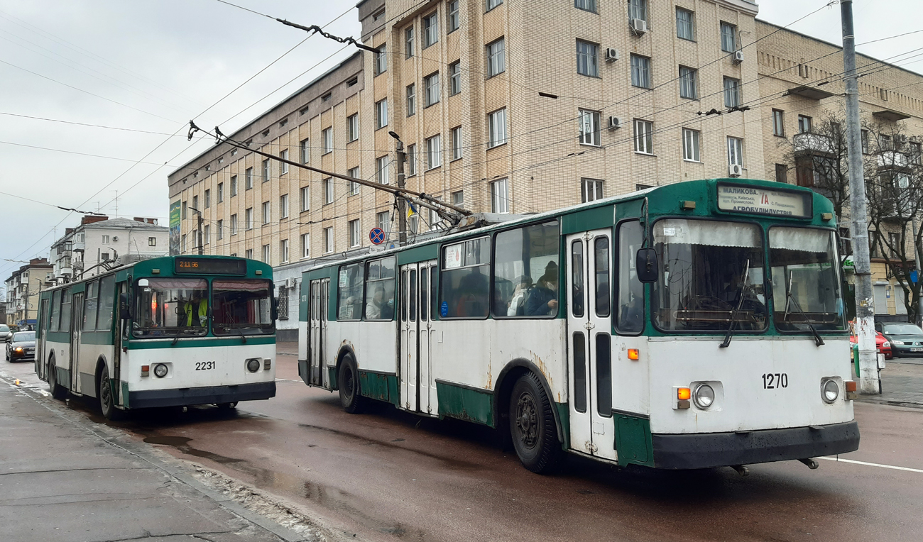 Житомир, ЗиУ-682В-012 [В0А] № 1270; Житомир, ЗиУ-682В [В00] № 2231