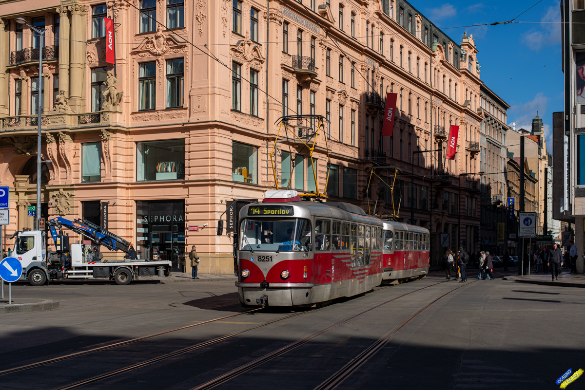 Прага, Tatra T3R.PLF № 8251