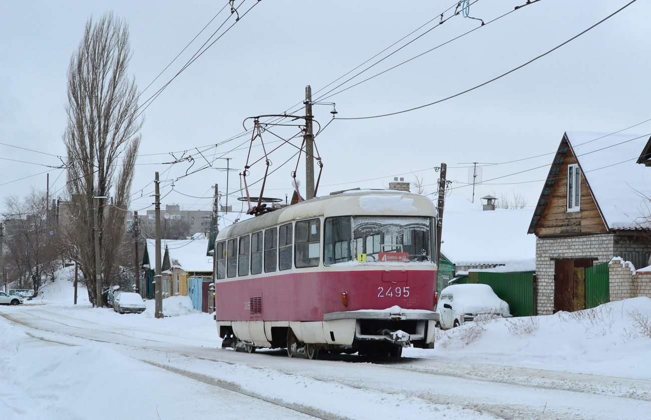 Volgograda, Tatra T3SU (2-door) № 2495