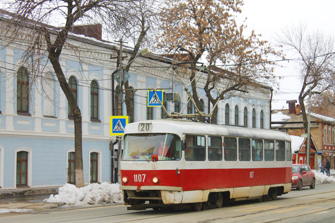 Самара, Tatra T3SU (двухдверная) № 1107