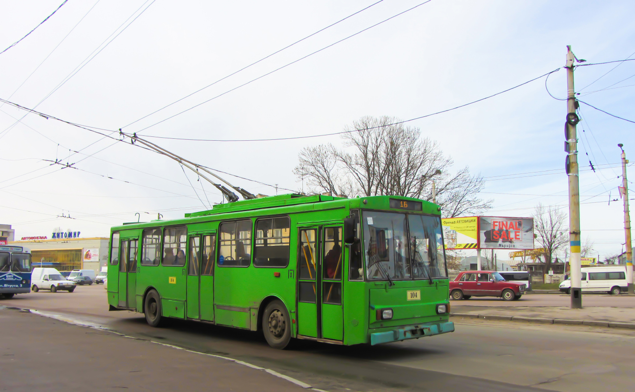 Житомир, Škoda 14Tr07 № 104