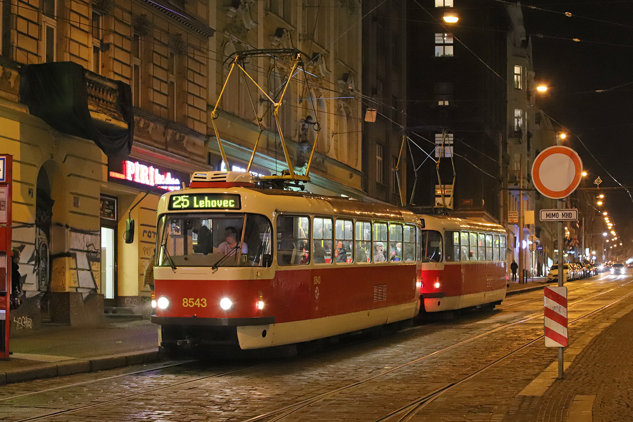 Прага, Tatra T3R.P № 8543