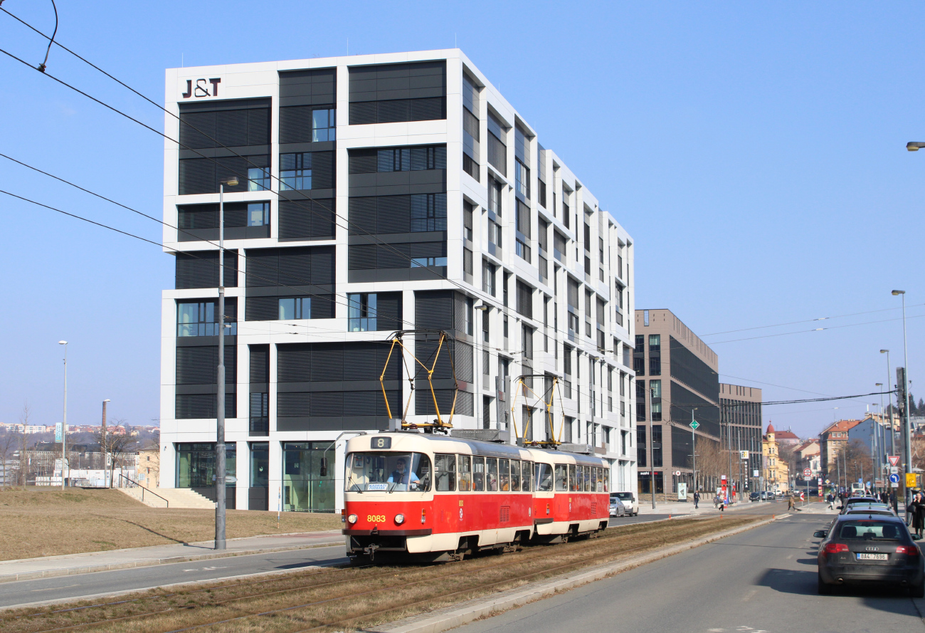 Praha, Tatra T3M2-DVC № 8083