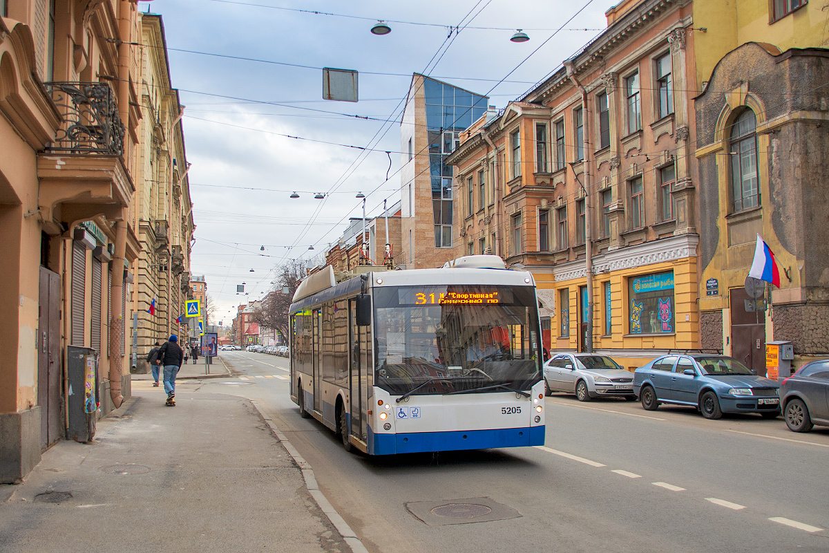 Санкт-Петербург, Тролза-5265.00 «Мегаполис» № 5205
