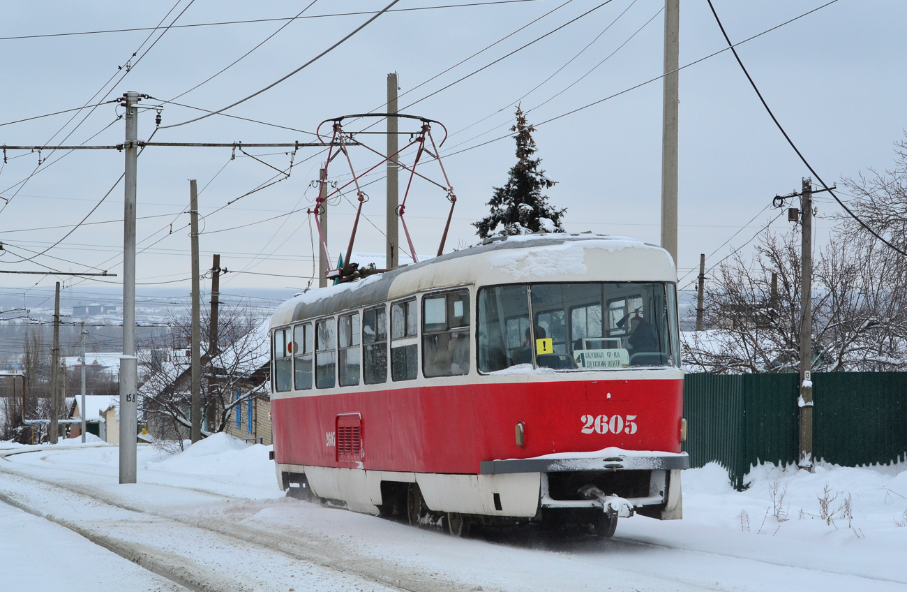 Волгоград, Tatra T3SU (двухдверная) № 2605