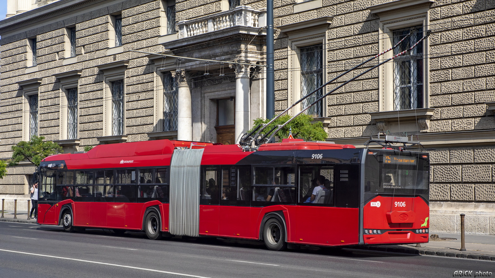 Будапешт, Solaris Trollino IV 18 Škoda № 9106