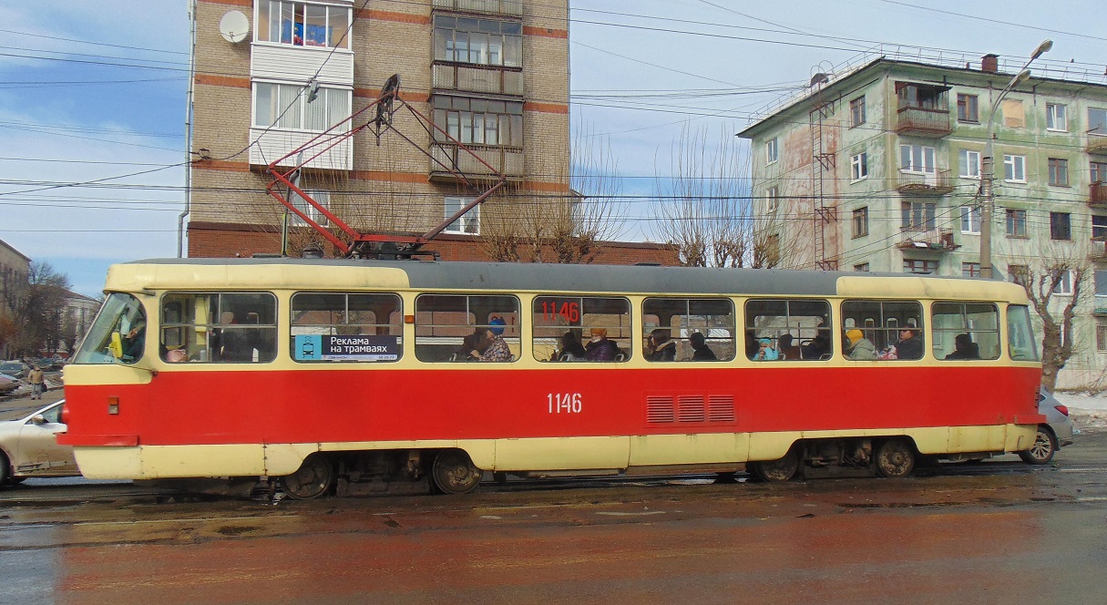 Ижевск, Tatra T3SU (двухдверная) № 1146