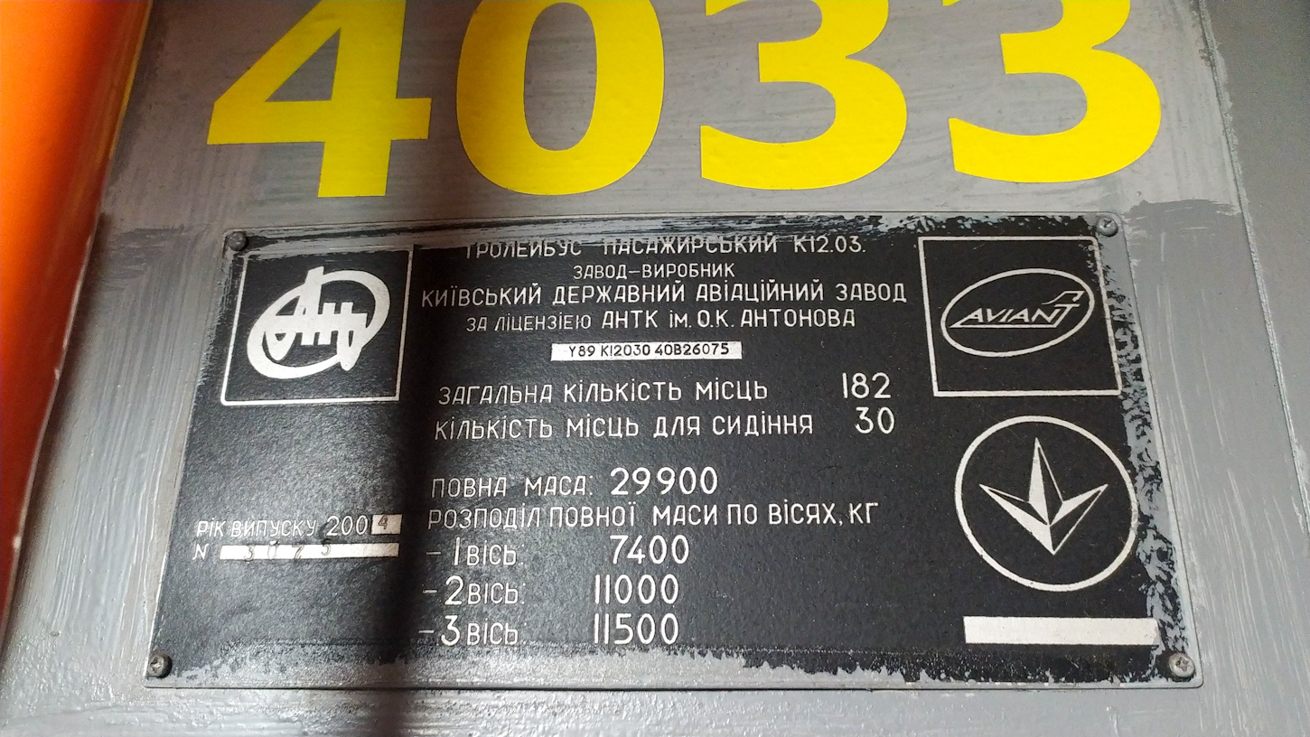 Киев, Киев-12.03 № 4033