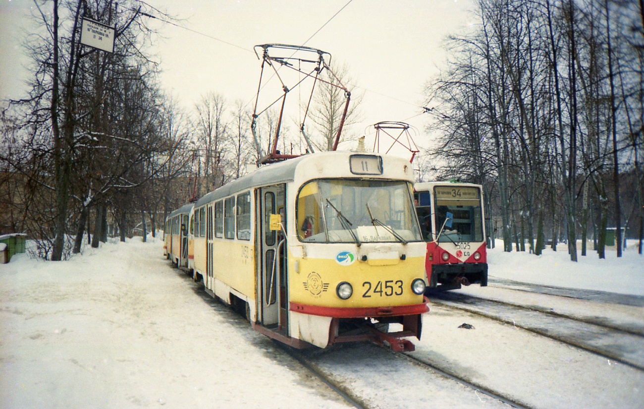 Москва, Tatra T3SU № 2453