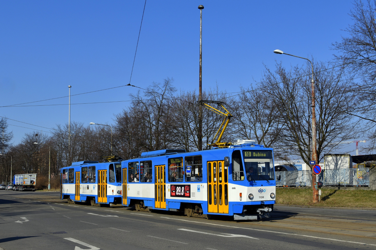 Острава, Tatra T6A5 № 1108; Острава, Tatra T6A5 № 1104